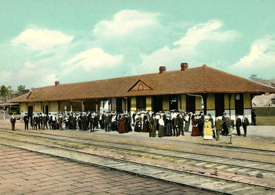 A.c.l. Depot St Petersburg FL in 1908 Vintage Print (7 Sizes) - Premium Quality