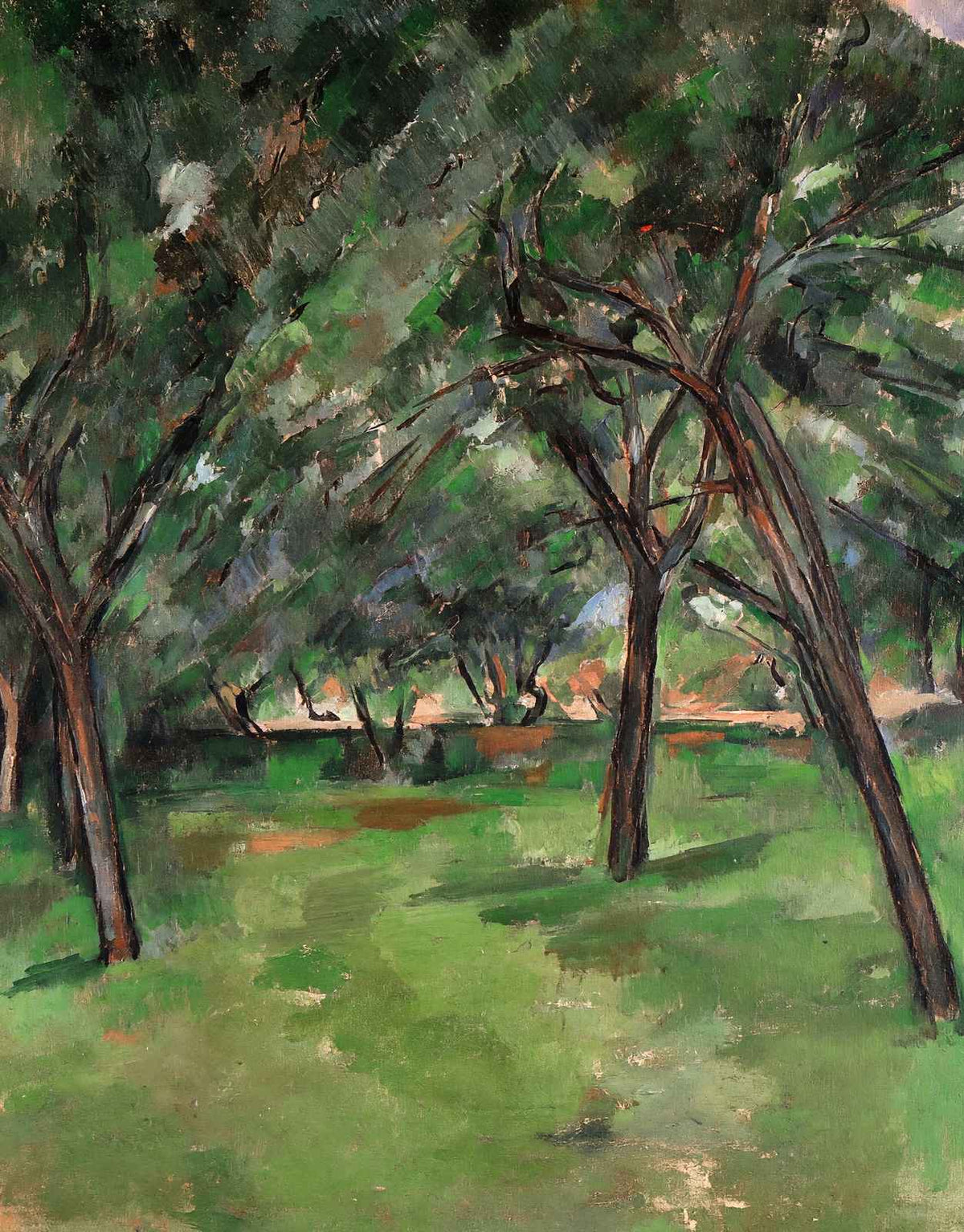 A Close Fine Art Print 1890 Painting by Paul Cezanne (6 Sizes) - Enhanced
