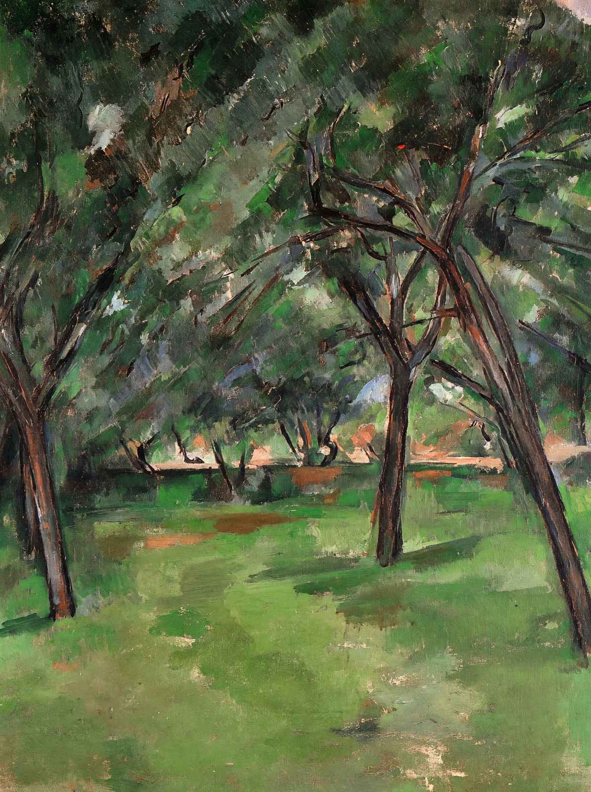 A Close Fine Art Print 1890 Painting by Paul Cezanne (6 Sizes) - Enhanced
