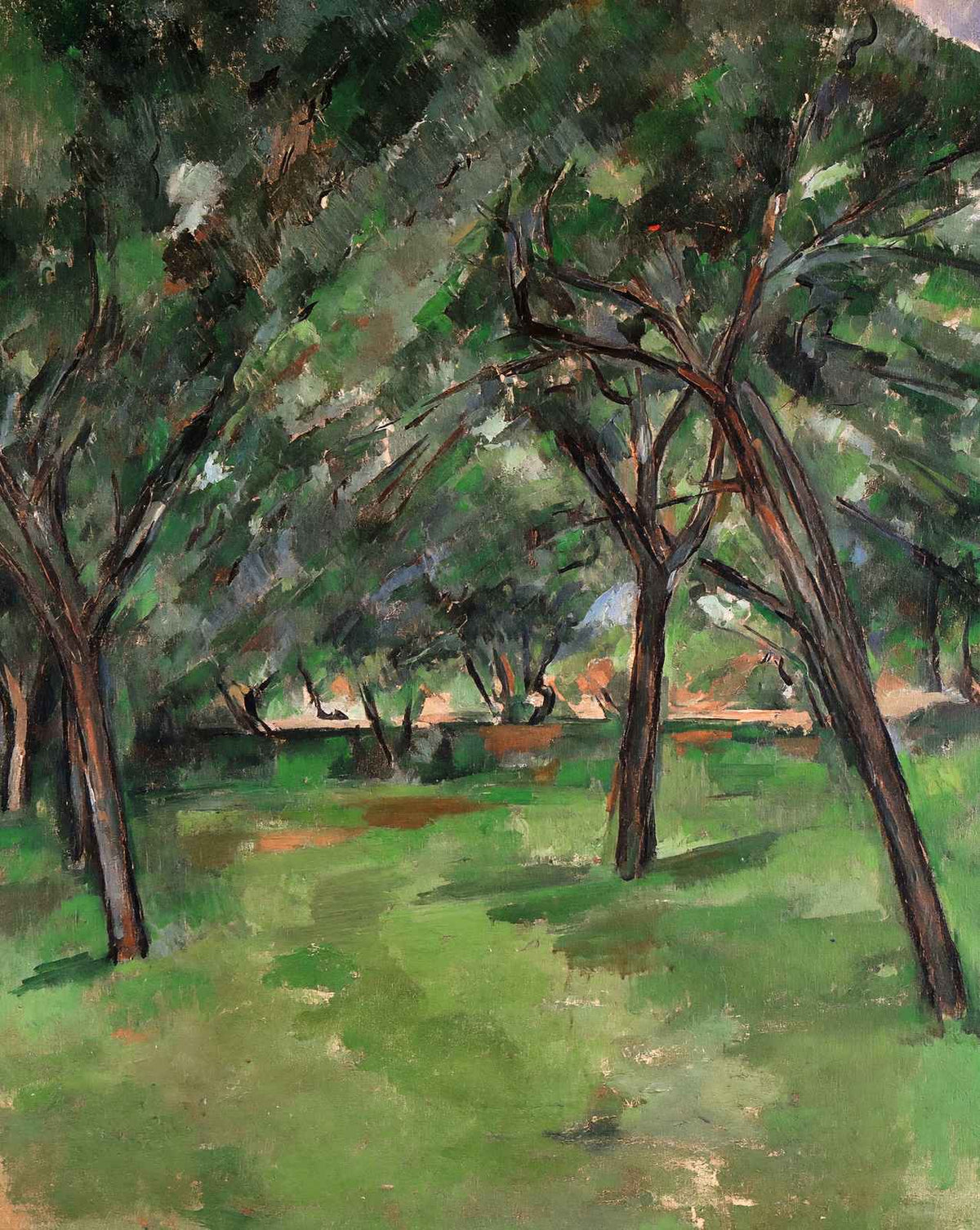 A Close painting print by Paul Cezanne (1890)