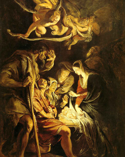 Adoration of the Shepherds art print by Peter Paul Rubens