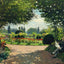 Adolphe Monet Reading in the Garden 1866 by Claude Monet Art Print (6 Sizes)