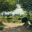 Adolphe Monet Reading in the Garden 1866 by Claude Monet Art Print (6 Sizes)