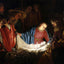 Adoration of the Art Print Shepherds by Bartolomé Murillo (6 Sizes) - Jesus