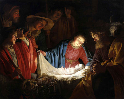 Adoration of the Shepherds art print