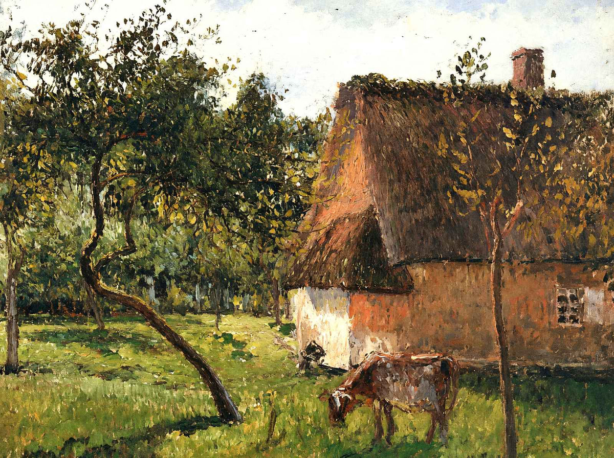 A Field in Varengeville Fine Art Print 1899 by Camille Pissarro (6 Sizes)