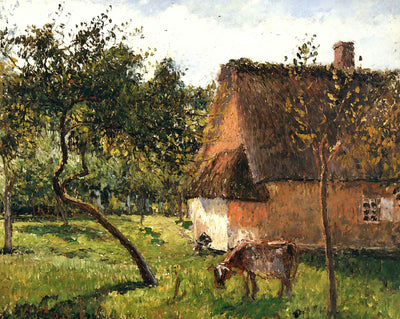A Field in Varengeville art print by Camille Pissarro (1899)