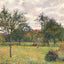 Afternoon in Eragny Grey Weather Art Print 1900 by Camille Pissarro (6 Sizes)