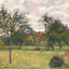 Afternoon in Eragny Grey Weather Art Print 1900 by Camille Pissarro (6 Sizes)
