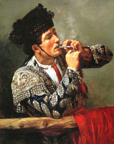 After the Bullfight painting print by Mary Cassatt (1873)