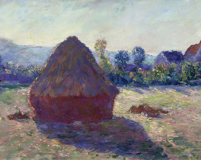 A Haystack in the Evening Sun fine art print by Claude Monet (1891)