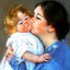 A Kiss for Baby Anne Fine Art Print 1897 Painting by Mary Cassatt (6 Sizes)