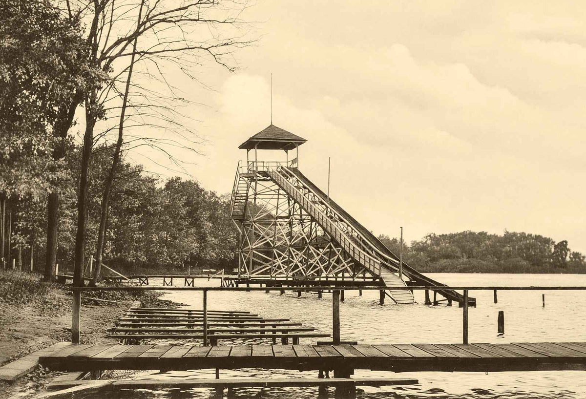 The Toboggan Silver Lake Akron Ohio in 1907 Photo Print (7 Sizes)