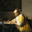 A Lady Writing Art Print 1666 Painting by Johannes Vermeer (6 Sizes) - Acid Free