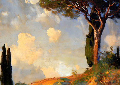 A Landscape Study at San Vigilio, Lake of Garda 1913 Sargent Art Print (6 Sizes)