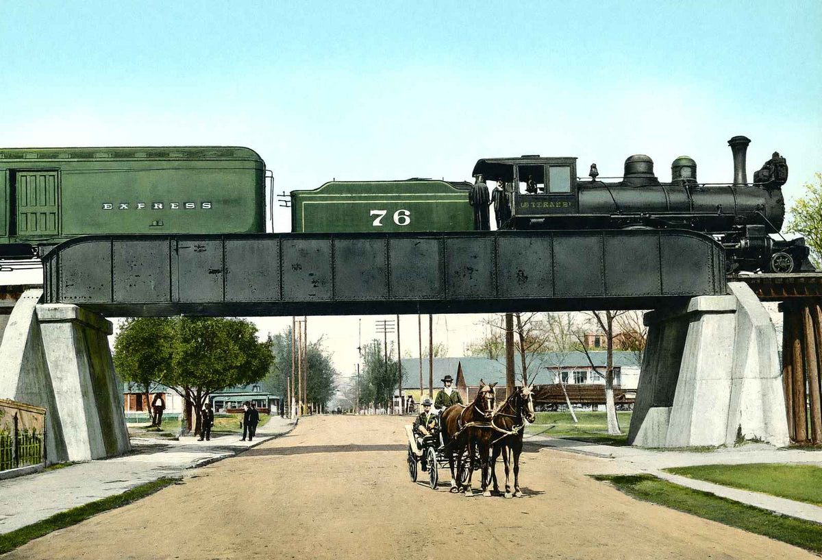 3Rd Street Alexandria LA in 1910 Vintage Print (7 Sizes) - Enhanced