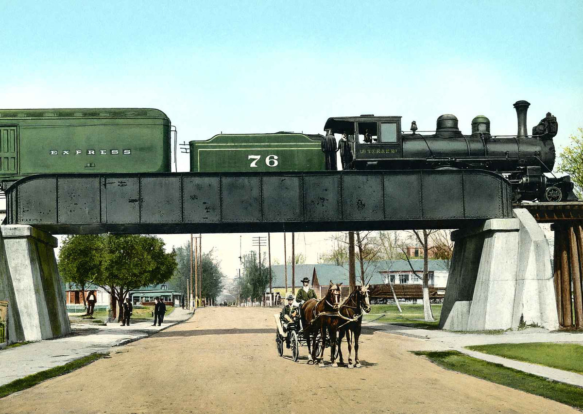 3Rd Street Alexandria LA in 1910 Vintage Print (7 Sizes) - Enhanced