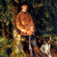 Alfred Berard and His Dog fine art print by Pierre-Auguste Renoir (1881)