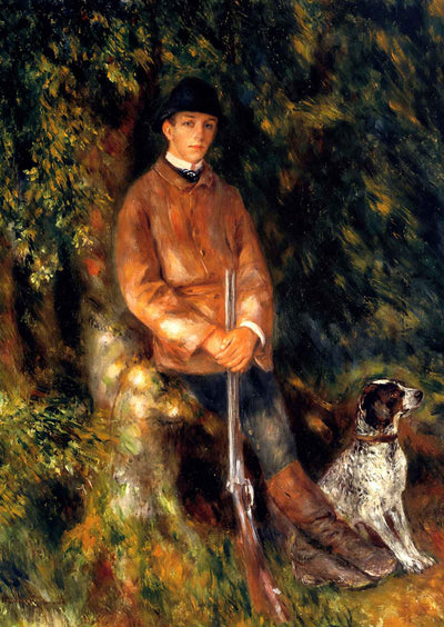 Alfred Berard and His Dog 1881 by Pierre-Auguste Renoir Fine Art Print (6 Sizes)