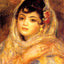 Algerian Woman painting print by Pierre-Auguste Renoir (1881)