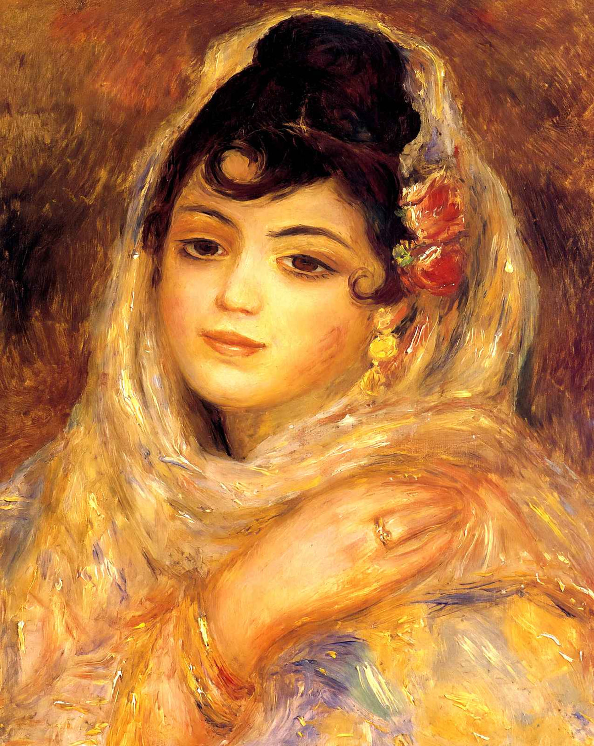 Algerian Woman painting print by Pierre-Auguste Renoir (1881)