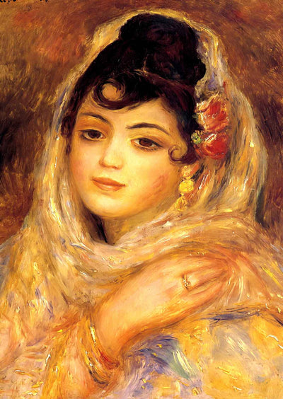 Algerian Woman Fine Art Print 1881 Painting by Pierre-Auguste Renoir (6 Sizes)