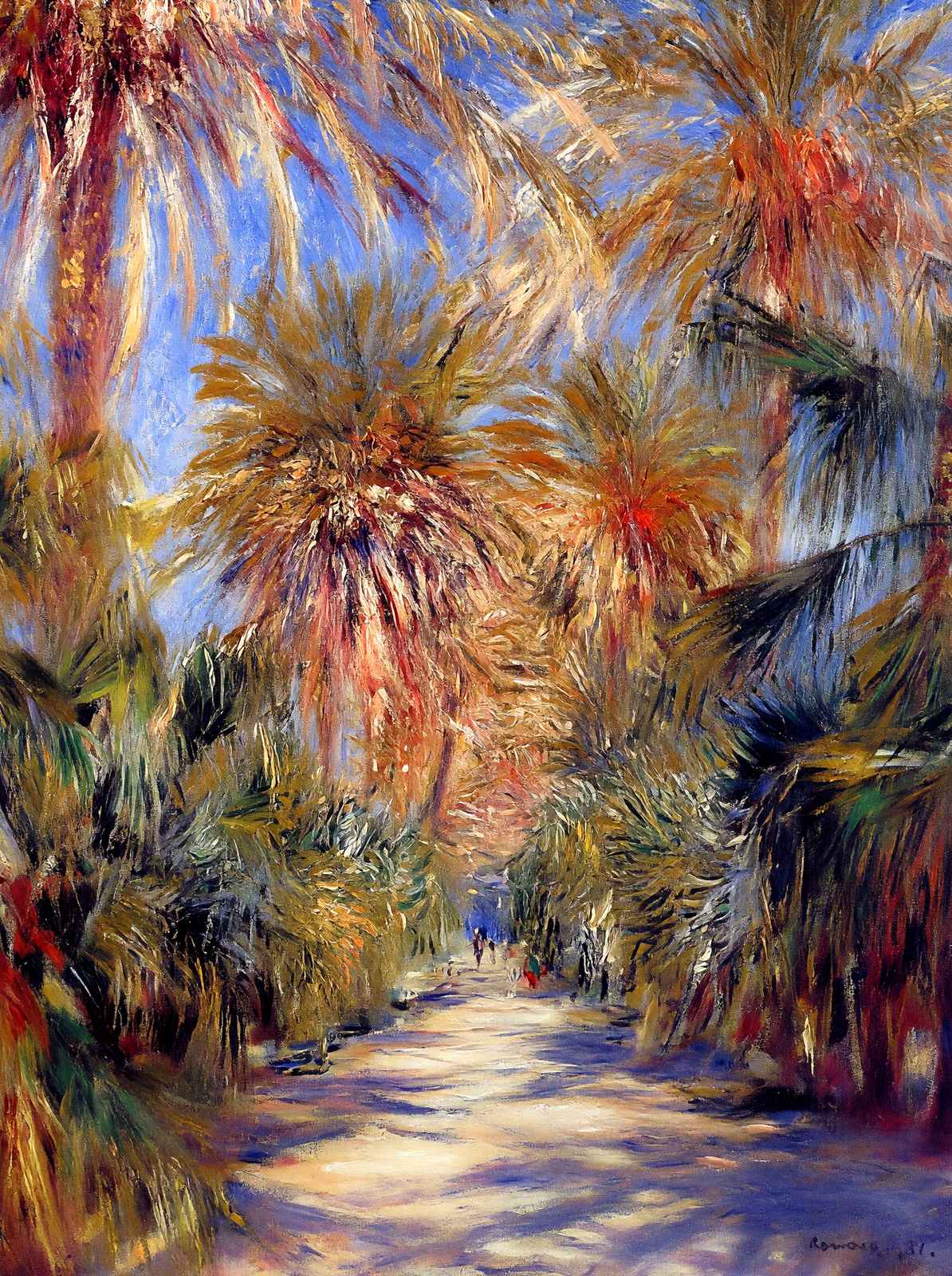 Algiers, the Garden of Essai Art Print 1881 by Pierre-Auguste Renoir (6 Sizes)