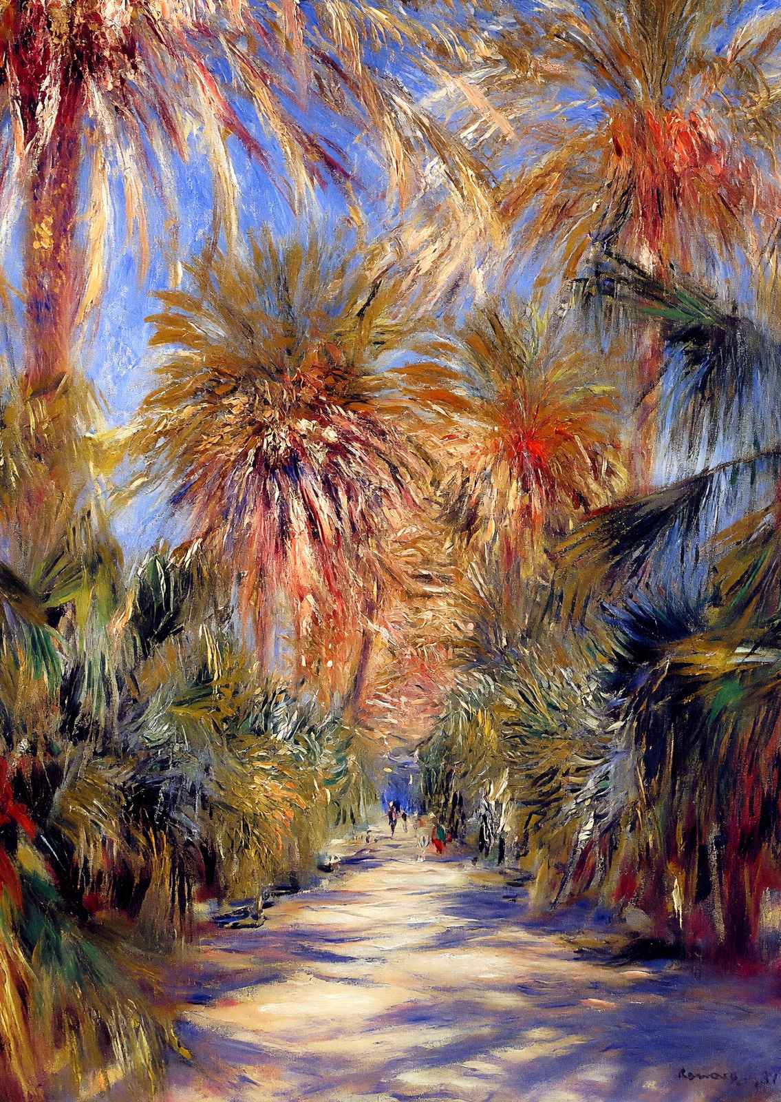 Algiers, the Garden of Essai Art Print 1881 by Pierre-Auguste Renoir (6 Sizes)