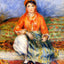 Algerian Girl painting print by Pierre-Auguste Renoir (1881)