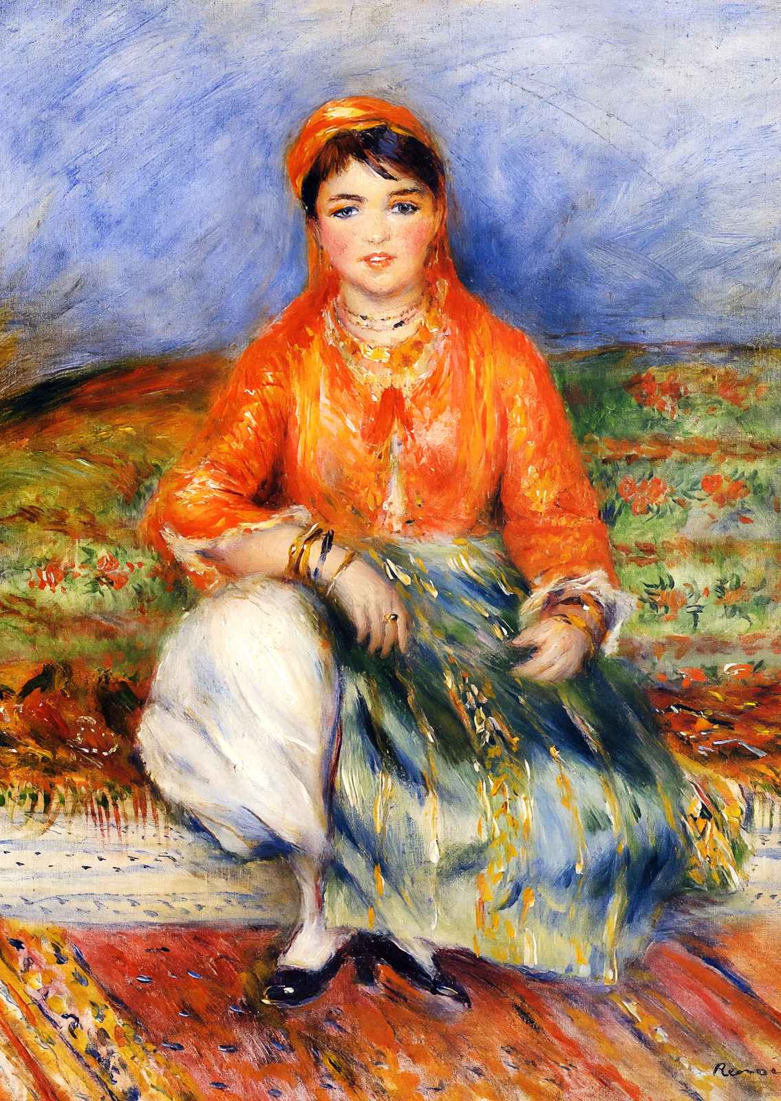 Algerian Girl 1881 Painting by Pierre-Auguste Renoir Art Print (6 Sizes)