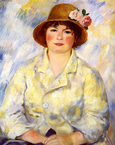 Aline Charigot (Future Madame Renoir) painting by Pierre-Auguste Renoir (1885)