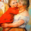 Aline and Pierre 1887 Painting by Pierre-Auguste Renoir Fine Art Print (6 Sizes)