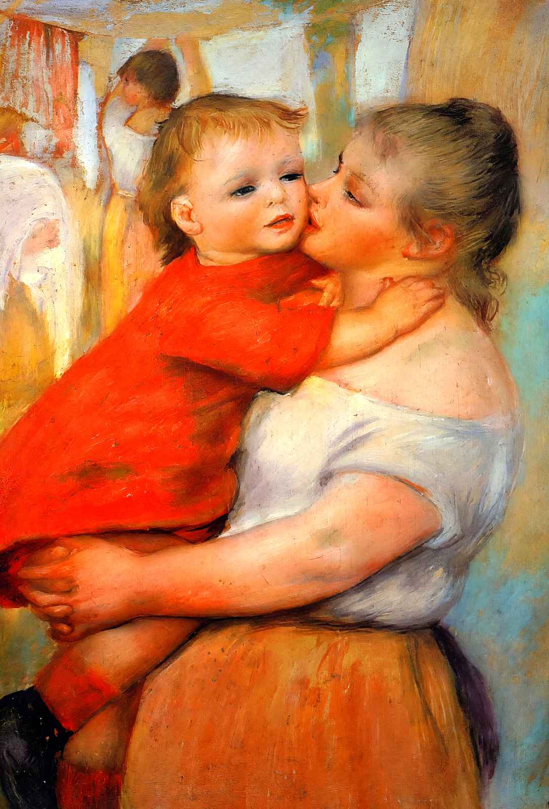 Aline and Pierre 1887 Painting by Pierre-Auguste Renoir Fine Art Print (6 Sizes)