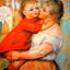 Aline and Pierre 1887 Painting by Pierre-Auguste Renoir Fine Art Print (6 Sizes)