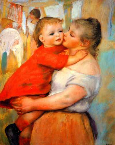 Aline and Pierre painting print by Pierre-Auguste Renoir (1887)