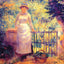 Aline at the Gate (Girl in the Garden) Art Print 1884 by Renoir (6 Sizes)