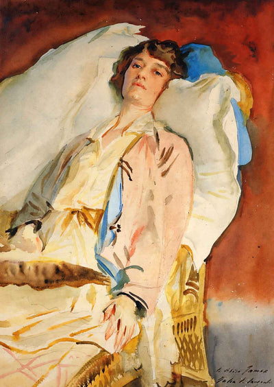 Alice Runnels James (Mrs. William James) Art Print 1921 by Sargent (6 Sizes)