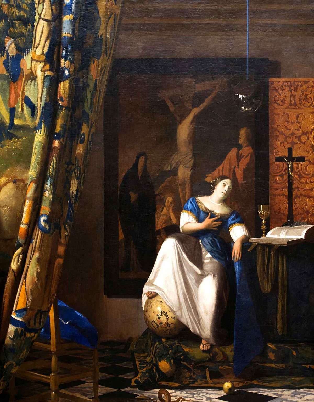 Allegory on Faith 1674 Painting by Johannes Vermeer Art Print (6 Sizes)