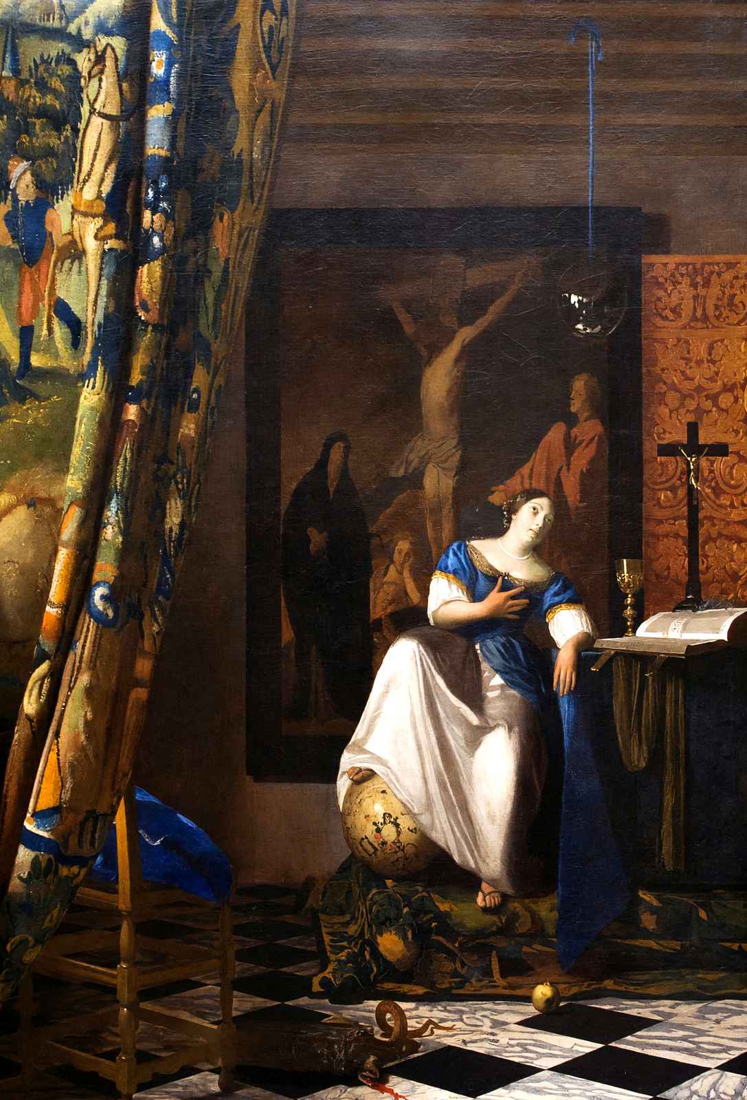 Allegory on Faith 1674 Painting by Johannes Vermeer Art Print (6 Sizes)