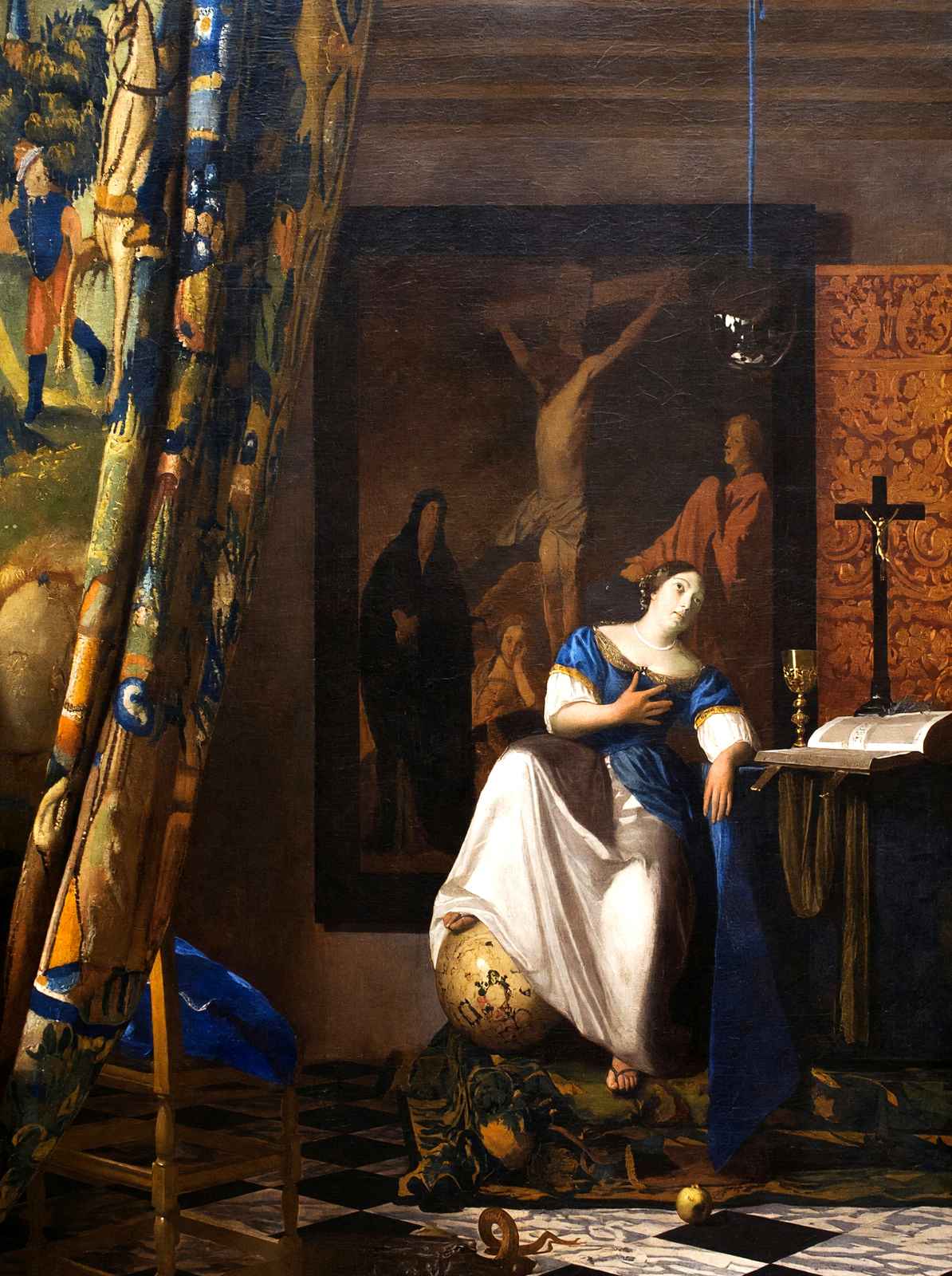 Allegory on Faith 1674 Painting by Johannes Vermeer Art Print (6 Sizes)
