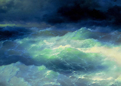 Among the Waves by Ivan Aivazovsky Ocean Fine Art Print (6 Sizes) - Acid Free