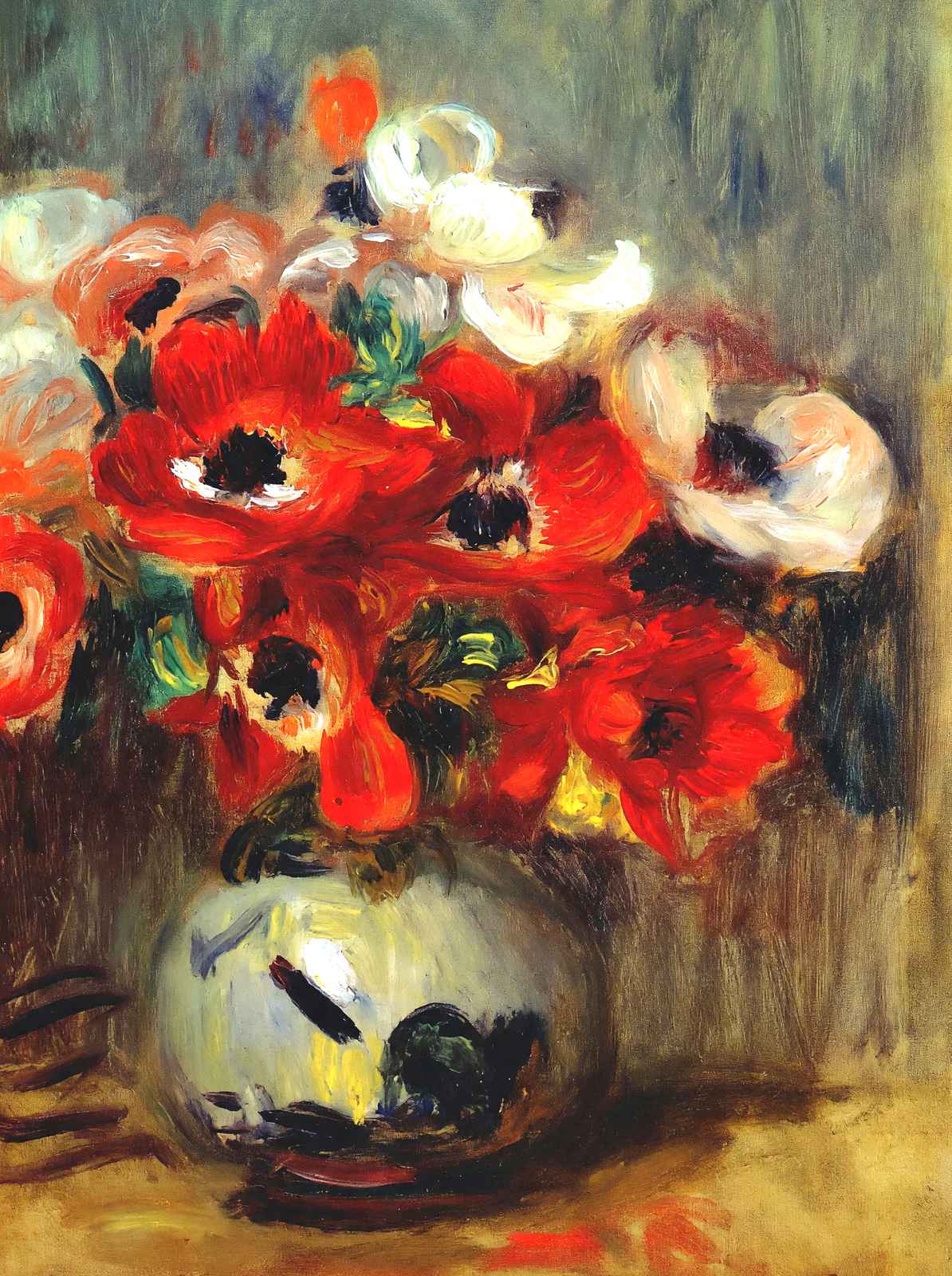 Anemones Art Print 1905 Painting by Pierre-Auguste Renoir (6 Sizes) - Retouched