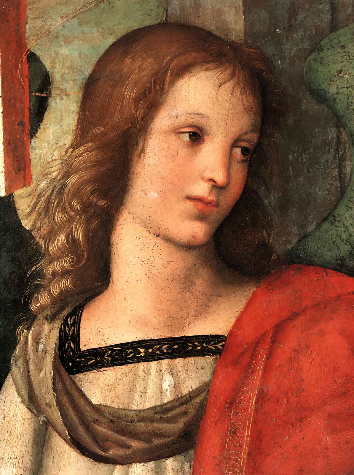 Angel (Fragment of the Baronci Altarpiece) Art Print 1500 by Raphael (6 Sizes)