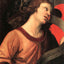 Angel, from the Polyptych of St. Nicolas 1501 Raphael Print (6 Sizes)