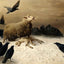 Anguish Art Print by August Friedrich Schenk (6 Sizes) - Sheep