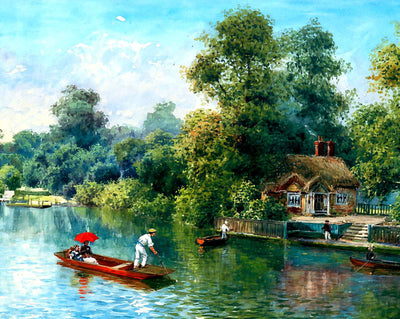 Ankerwyke in 1908 painting