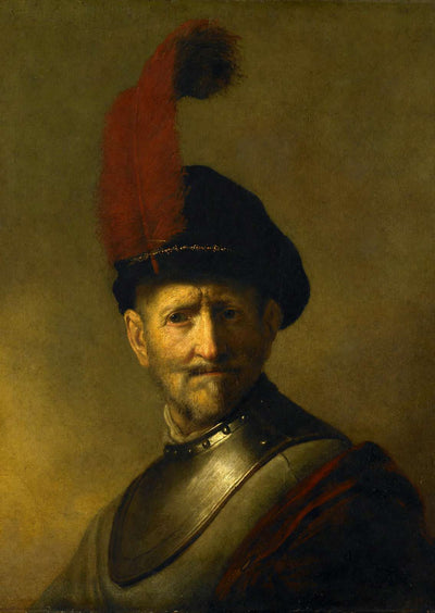 An Old Man in Military Costume 1630 Art Print (6 Sizes) - Premium Quality