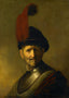 An Old Man in Military Costume 1630 Art Print (6 Sizes) - Premium Quality