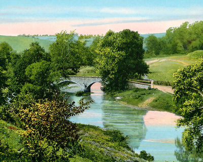 Burnside Bridge in Antietam in 1907 vintage print