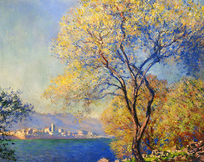 Antibes Seen from the Salis Gardens painting print by Claude Monet (1888)